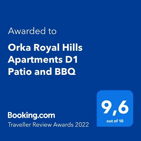 Apartment Orka Royal Hills Apartments D1 Patio And Bbq *